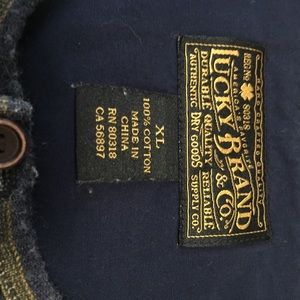 Lucky Brand Shirts - Lucky Brand Mens XL Henley Shirt Blue Pink Green Lucky Brand Shirts - Lucky Brand Mens XL Henley Shirt Blue Pink Green